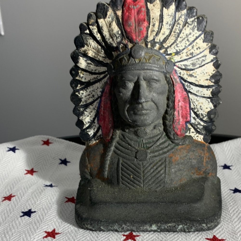 Tribal Chief Indian Book End - Make an OFFER - Picture 5 of 14